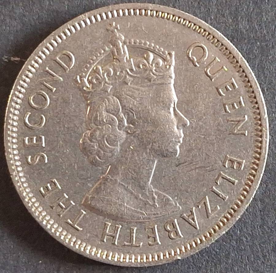 Mauritius 1975 Half Rupee Copper-nickel