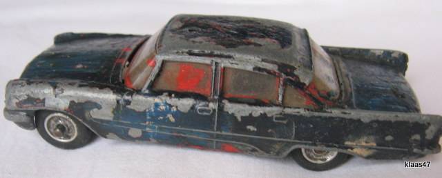 Dinky Toys - Desoto Fireflite - Police Car : (HAS BEEN REPAINTED - DECAL COVERED - LIGHT REMOVED)