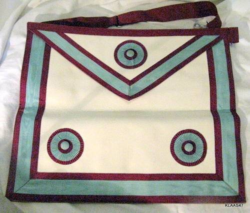 MASONIC APRON : MARK DEGREE : 40x35 cm