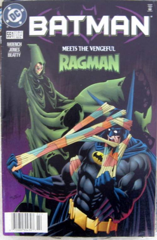Batman Meets the vengeful Ragman  dc comics 551 Feb 98