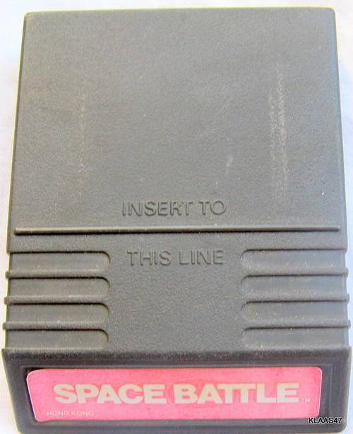 VINTAGE GAME CARTRIDGE : SPACE BATTLE : FOR UNKNOWN CONSOL