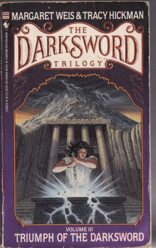 THE DARKSWORD  TRILOGY  VOLUME III BY MARGARET  WEIS  & TRACY HICKMAN  PAPERBACK   SOME WEAR  & TEAR