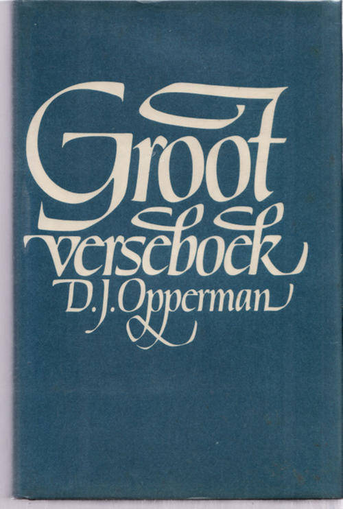 GROOT VERSEBOOK   DEUR  HARDEBAND  D J  OPPERMAN  BOEK IS BESIG OM BRIUN TE WORD