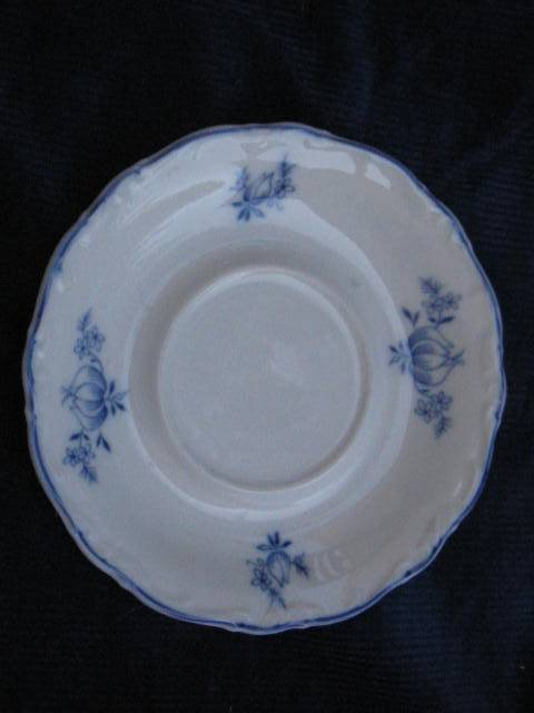 SAUCER : BLUE & WHITE : HERTEL JACOB : BAVARIA GERMANY