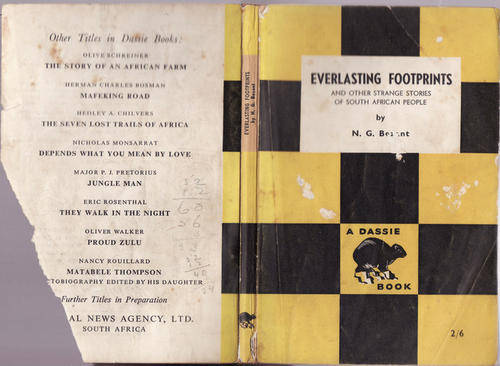 A  DASSIE  BOOK:  EVERLASTING FOOTPRINT BY N.G.BEZANT :  PAPERBACK  (BOOK HAS GONE BROWN)