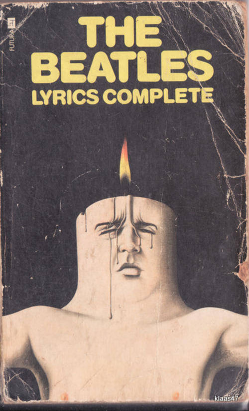 THE BEATLES LYRICS COMPLETE PAPERBACK  1974  BOOK IN BAD STATE