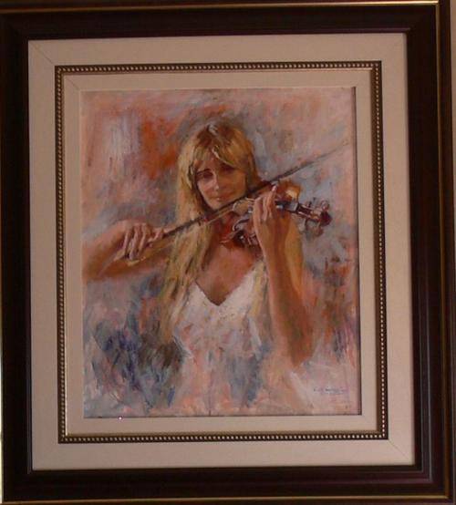 Rob Wareing: Girl playing the violin