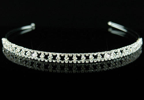 Clear Crystal Rhinestone Headband Tiara (In Stock)