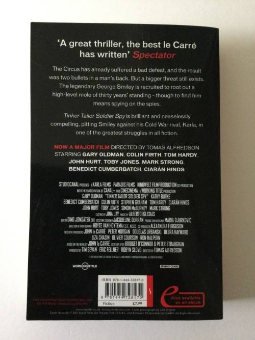 Tinker Tailor Soldier Spy, John Le Carre, 2011