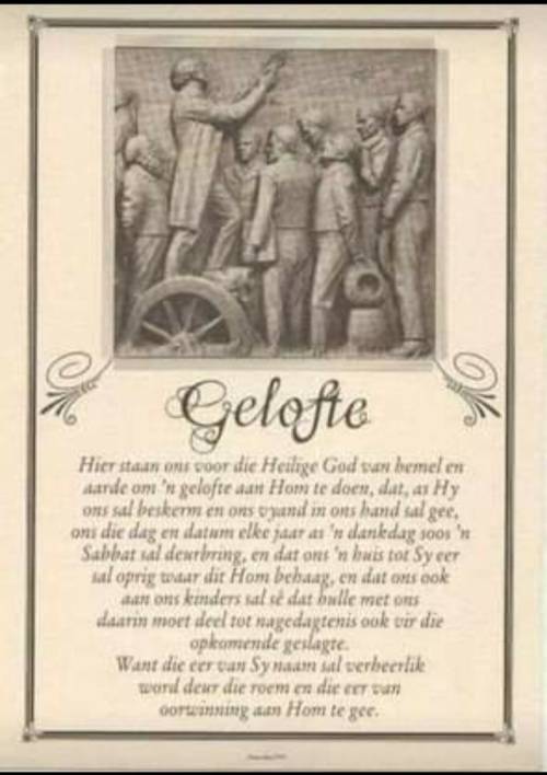 Historical Afrikaaner memorabilia.