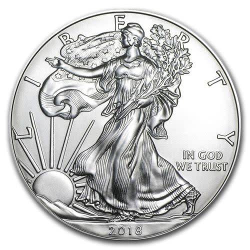 2018-1-oz-Silver-American-Eagle-BU ***BUY ALL 20 and receive them in FREE TUBE***