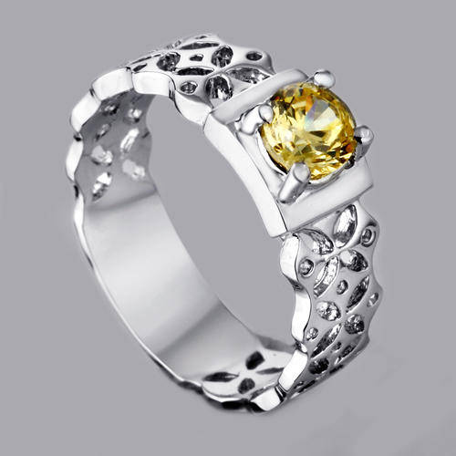 NEW !!! 0.40CT CITRINE RING GENUINE 925 SILVER RING !!! FREE SHIPPING!!!