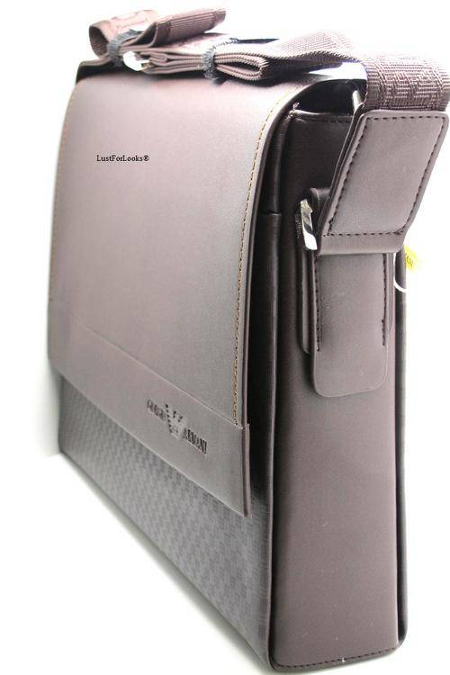 ***R3999*** Genuine Leather # GIORGIO ARMANI # Handbag # Bag # 100% Authentic # Made in Italy