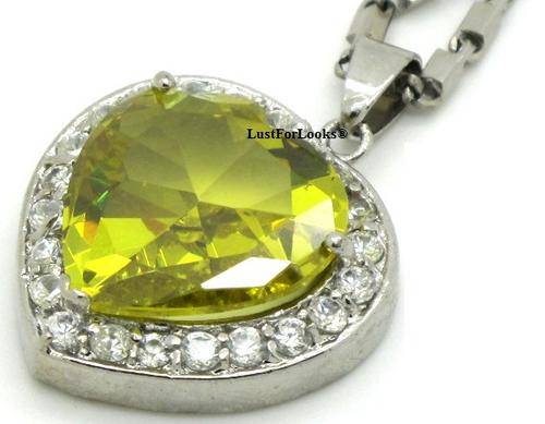 ***MONEY BACK GUARANTEE *** SWAROVSKI STONE *** Necklace For Her *** Silver Plated **
