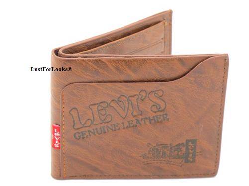 *** Genuine Leather *** Levis ( UniSex ) *** Brown  Color *** Wallet *** Limited Edition