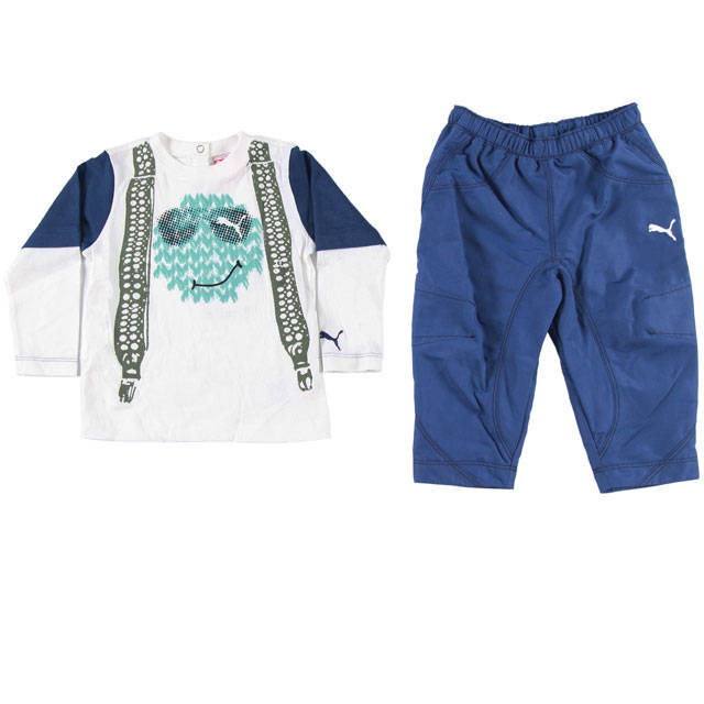 PUMA Boys Story set, Navy & White , 2-3 Working days for delivery