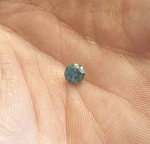 IGL LAB Certified Natural Fancy VIVID BLUE Diamond: 0.83ct Round Briliant Ideal Cut !