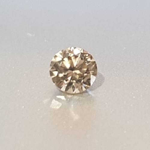 No Reserve ! Stunning 0.12ct Natural Loose CHAMPAGNE Diamond Brilliant Round Cut VVS2