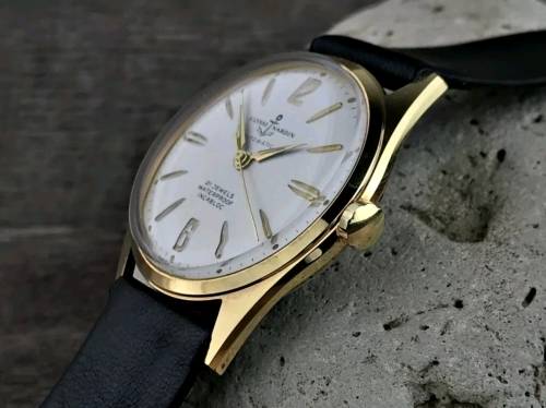 Superb Vintage 1960's Ulysse Nardin 18k Gold Plated Men's Automatic Wristwatch - Mint Condition