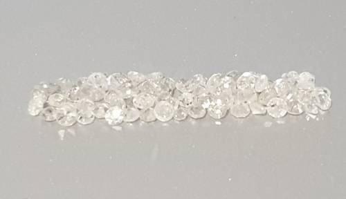 Lot of 72 x 100% Natural Untreated 1.53ct Diamonds 1.75mm Diameter - Round Single Cut