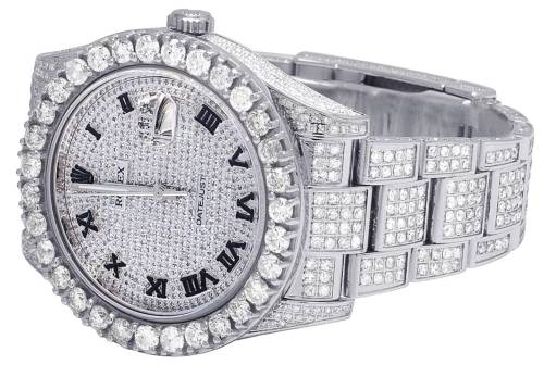 Investment Piece ! ROLEX Datejust II Mens Watch Encrusted with 18.75ct Natural Diamonds!