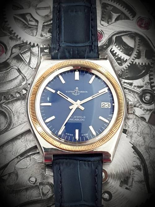 Ex. Rare Vintage 1950 Ulysse Nardin Mens Winding Wristwatch Near Pristine Condition ! Serviced !