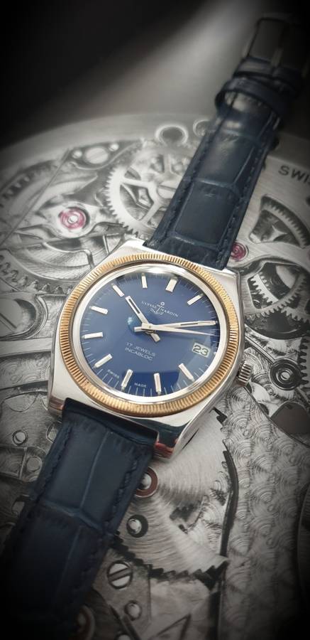 Ex. Rare Vintage 1950 Ulysse Nardin Mens Winding Wristwatch Near Pristine Condition ! Serviced !