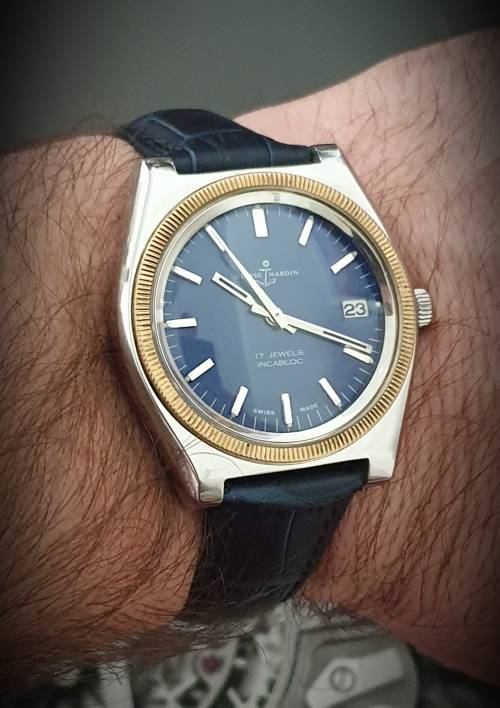 Ex. Rare Vintage 1950 Ulysse Nardin Mens Winding Wristwatch Near Pristine Condition ! Serviced !