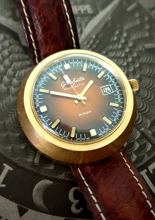 Vintage German 1960's Glashutte Spezimatic 42mm Mens Wristwatch | Serviced | Gold Plated
