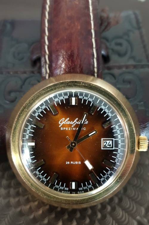 Vintage German 1960's Glashutte Spezimatic 42mm Mens Wristwatch | Serviced | Gold Plated