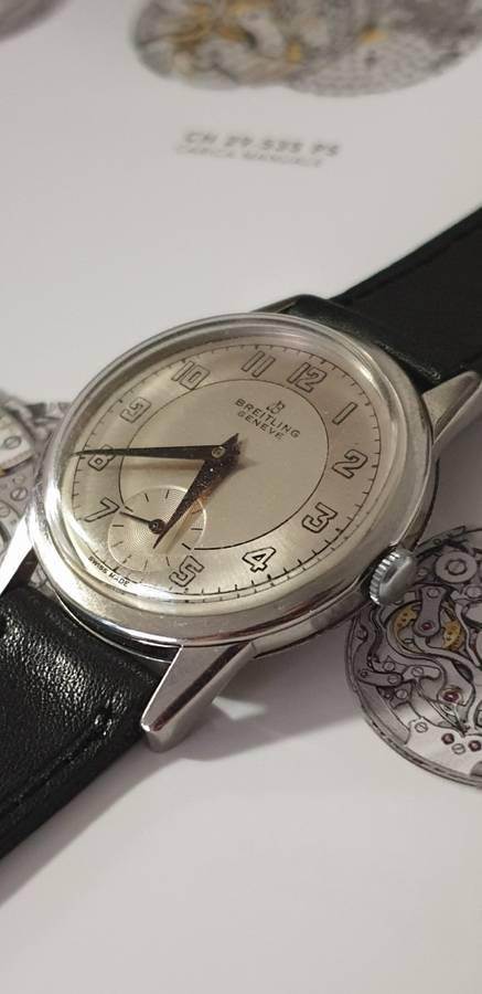 Vintage Swiss 1950's Brietling 35mm Mens Wristwatch | Serviced | Self Winding |