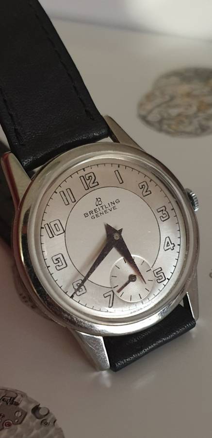 Vintage Swiss 1950's Brietling 35mm Mens Wristwatch | Serviced | Self Winding |