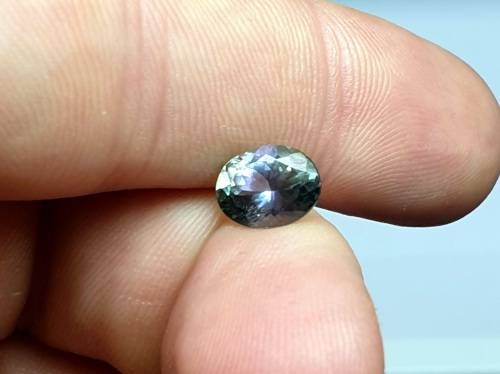 Lab Guarantee | Oval | 2.17ct | Natural Spectacular Violet Green Tanzanite | VVS