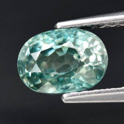 1.63ct Natural Mined Paraiba Blue-Green Cambodian Zircon | Oval Cut