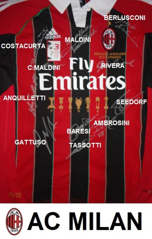 AC MILAN FC 2012/13 - Limited Edition "PAOLO MALDINI - LEGEND" Jersey! "SALE"!