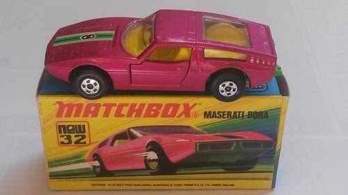 VINTAGE MATCHBOX SUPERFAST #32 MASERATI BORA MIMB 1972  ENGLAND BASE