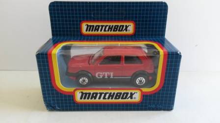 VINTAGE MATCHBOX SUPERFAST #56 GOLF II  GTI MIB 1982  MACAU BASE