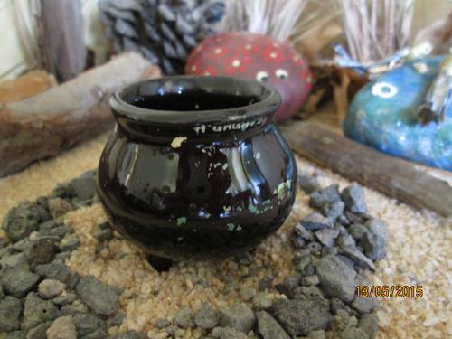 Tourist potjie. Blank, painting washed off