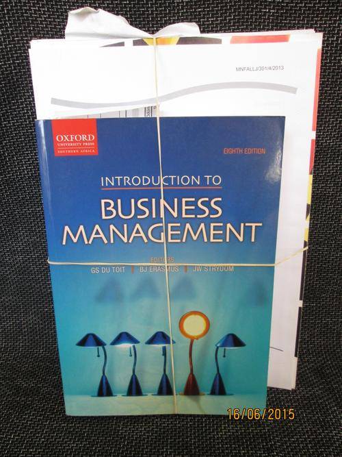 MNB1601 Introduction to Business Management