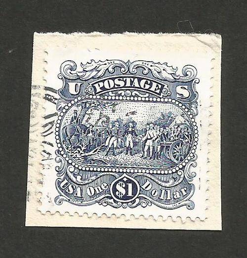 Stamps on piece.