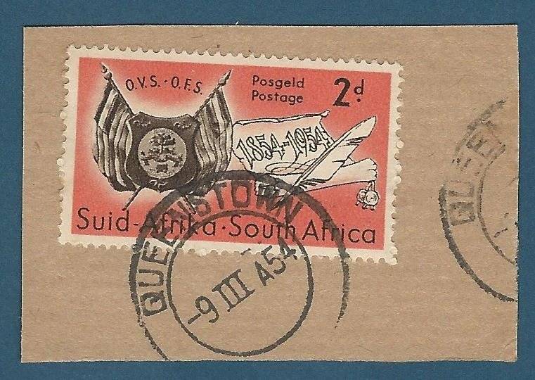 Union of SA. Postmark / Post mark Queenstown