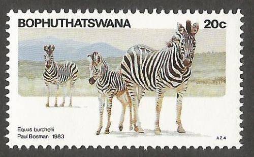 Bophuthatswana- MNH- Single- Thematic- Fauna- Wild Animals- 1983