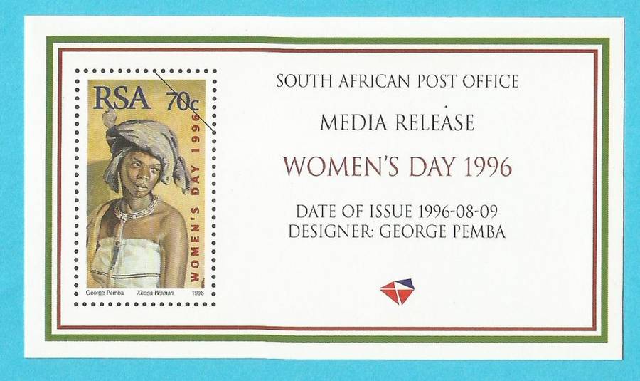 RSA-1996-Media Release-Women`s Day 1996-Thematic-Women`s Day-Culture