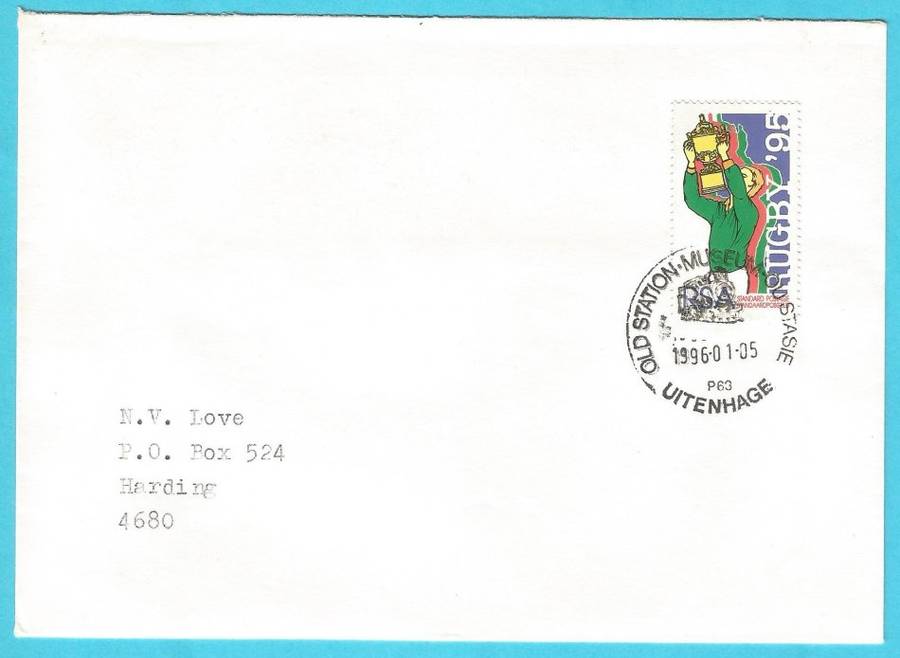 RSA-1996-Cover-FDC-Cancel-Old Station Museum-Uitenhage-Thematic-Sport