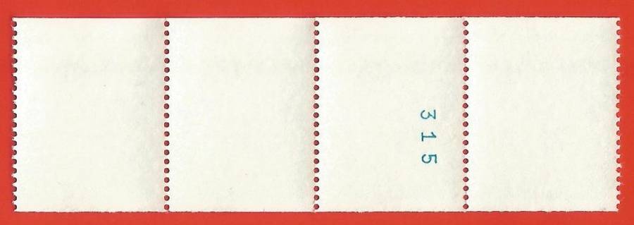 RSA-1977 SACC438 -Coil-No 315-10c-Protea-Strip of 4-MNH-Thematic-Flora