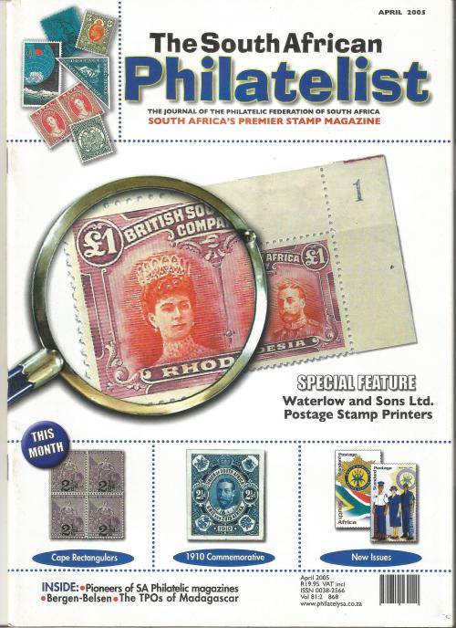 The South African Philatelist Magazine-April 2005-Vol 81.2-Pg37-68