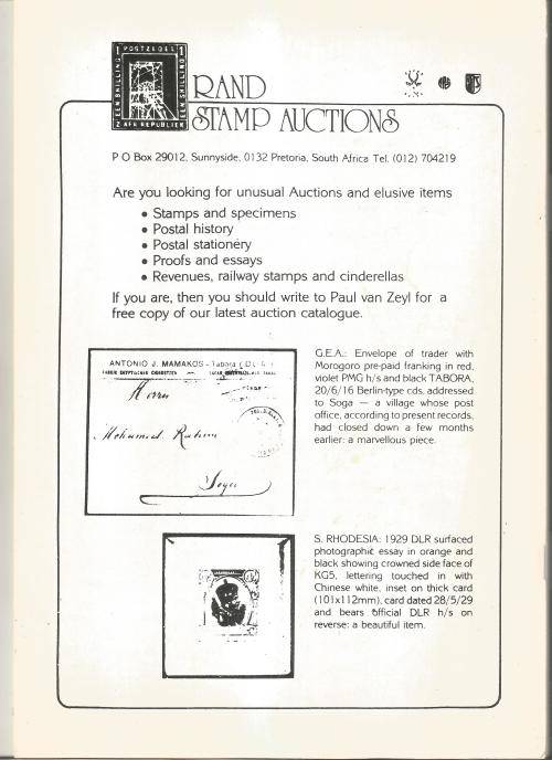 The Post Office Stone Magazine-August 1990-Volume 22- No2-Pg1-40