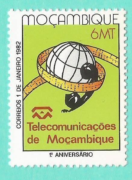 Mozambique 1982 The 1st Anniversary of Mozambique Post and Telecommunicat-MNH-Part -Thematic-Symbol