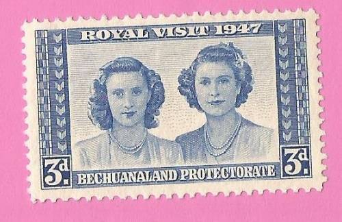 Bechuanaland Protectorate-MM-1947-SACC129-Royal Visit-Thematic-Famous People