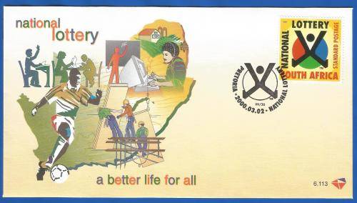 2000-Republic of South Africa-National Lottery-SACC6.113-First Day Cover